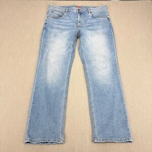 Tommy Bahama Jeans Men’s 38x32 Blue Denim Straight Leg Stretch Relaxed Jeans